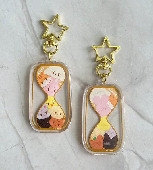 Ateez Aniteez Hourglass Double-Sided Acrylic Keychain