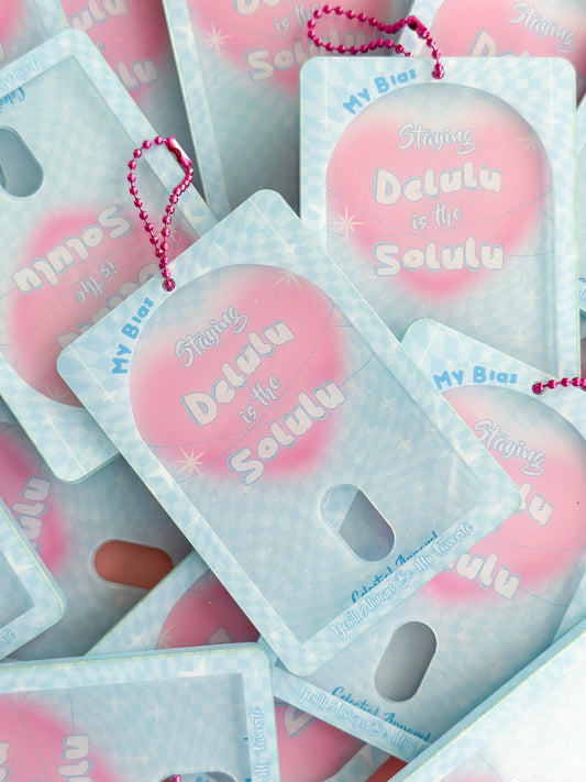 K-Pop Delulu Is The Solulu Acrylic Photocard Holder