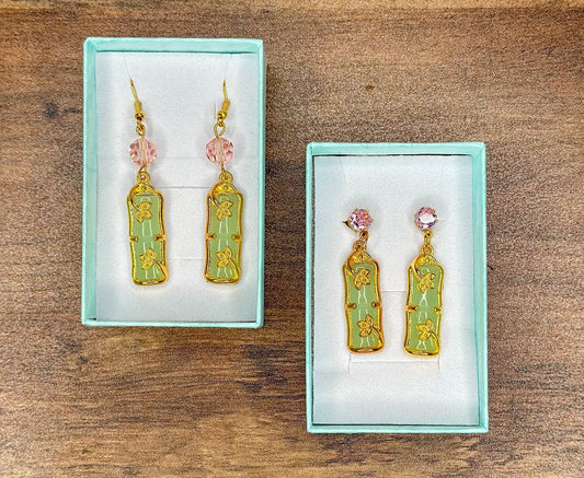Nezuko Inspired Earrings | Demon Slayer: Kimetsu no Yaiba
