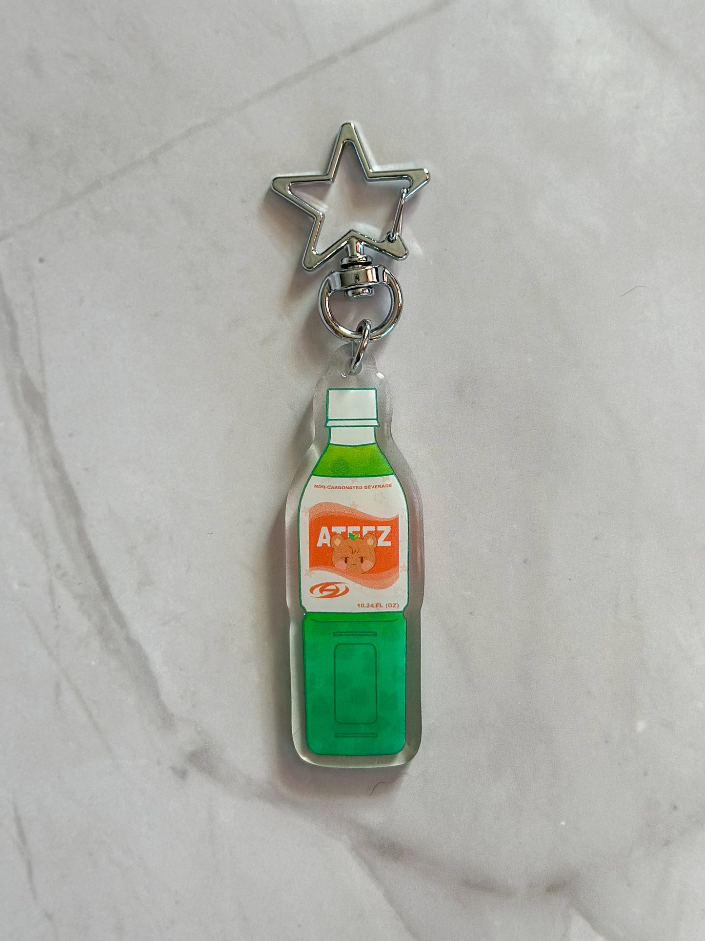 Ateez Aniteez Calpico Drink Double-Sided Acrylic Keychain | K-pop Merch