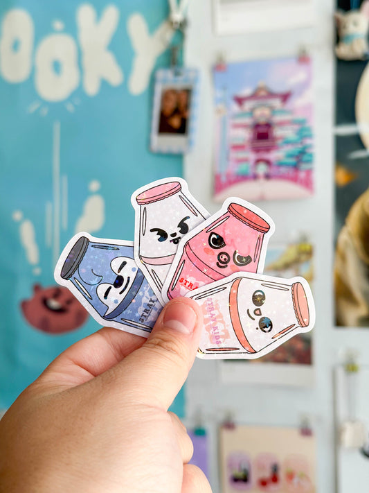 Stray Kids SKZOO Bottled Holographic Sticker Flakes