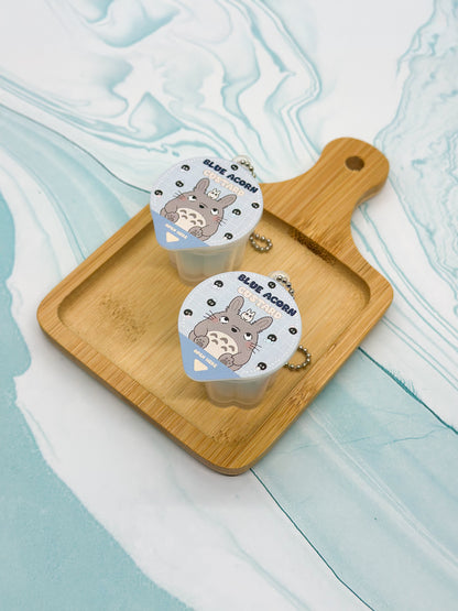 Totoro Custard Squishy Pudding Cup Keychain
