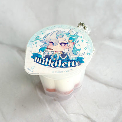 Neuvillette Squishy Pudding Cup Keychain Charm