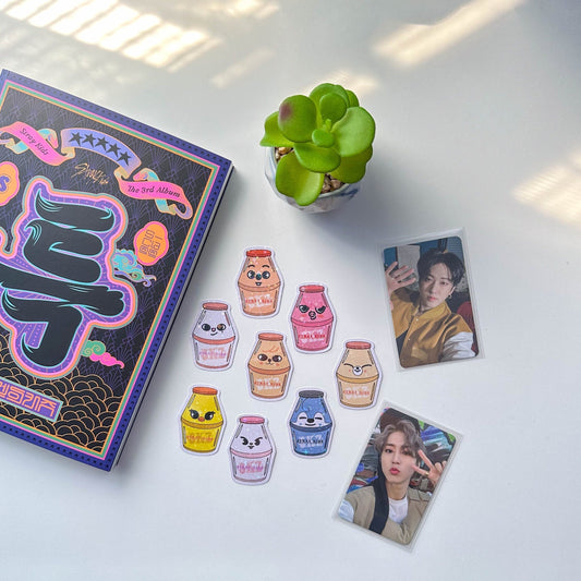 Stray Kids SKZOO Bottled Holographic Sticker Flakes
