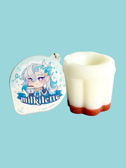 Neuvillette Squishy Pudding Cup Keychain Charm