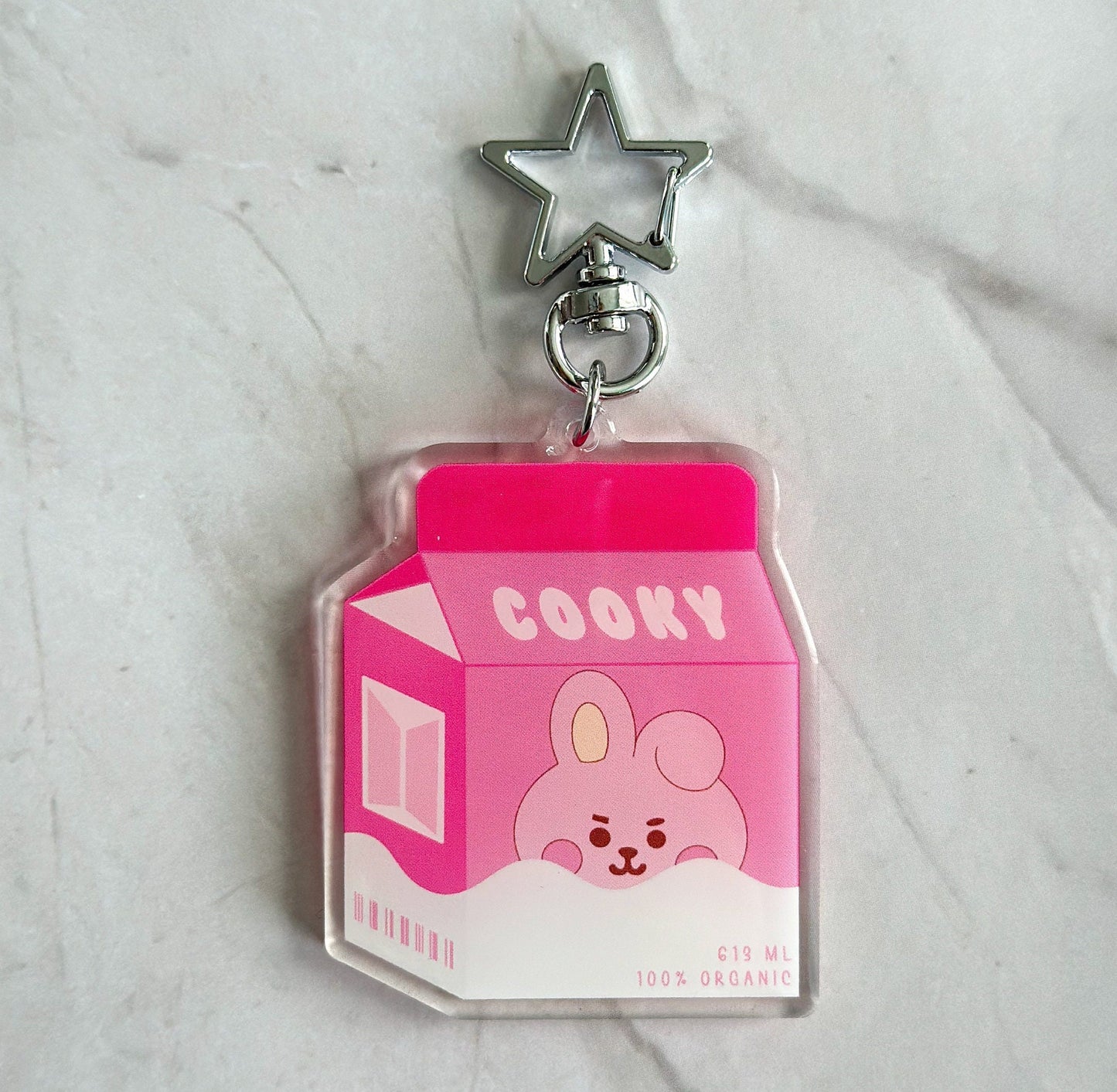 BTS BT21 Milk Carton Acrylic Keychains