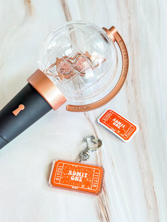 Ateez Aniteez Admit One Ticket Acrylic Keychain