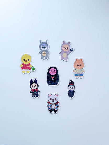 Stray Kids SKZOO x Studio Ghibli Costumes Holographic Sticker Flakes
