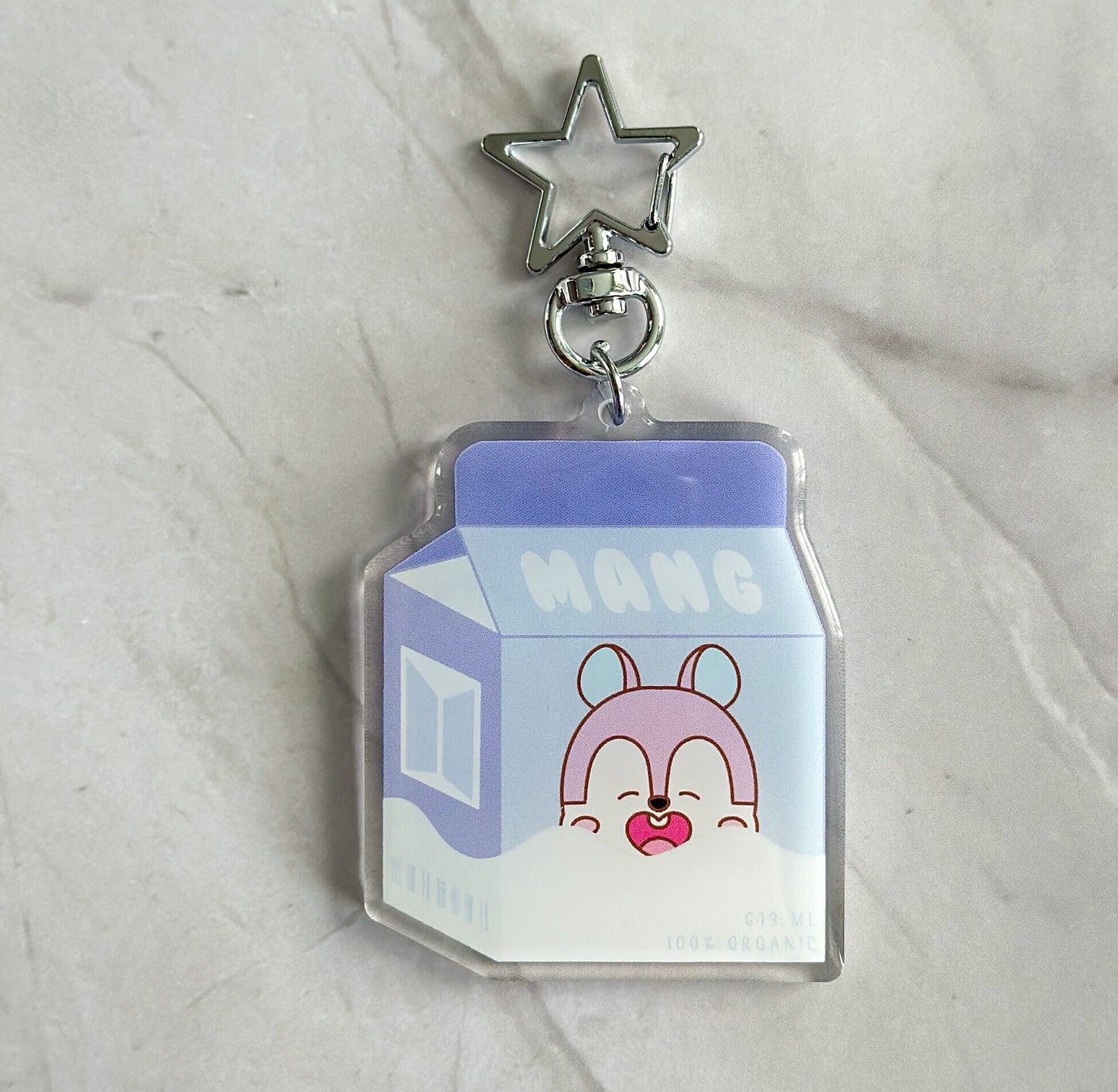 BTS BT21 Milk Carton Acrylic Keychains