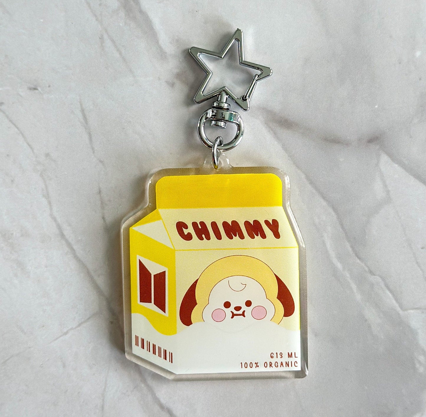 BTS BT21 Milk Carton Acrylic Keychains