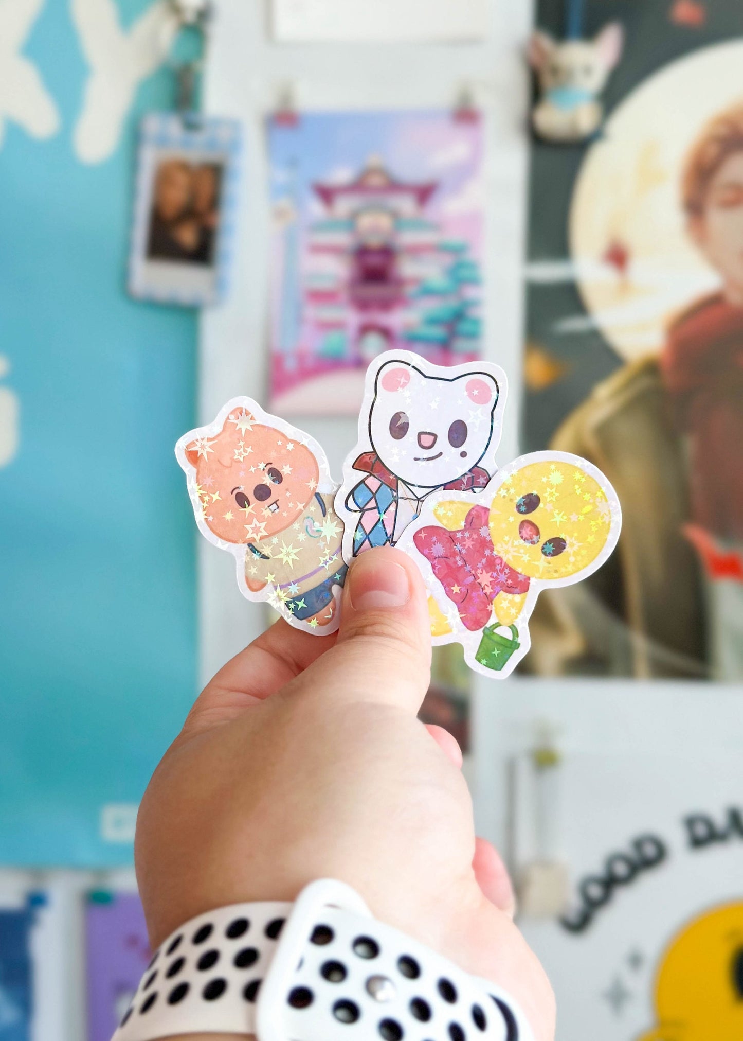 Stray Kids SKZOO x Studio Ghibli Costumes Holographic Sticker Flakes