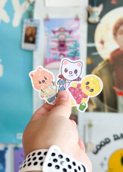 Stray Kids SKZOO x Studio Ghibli Costumes Holographic Sticker Flakes