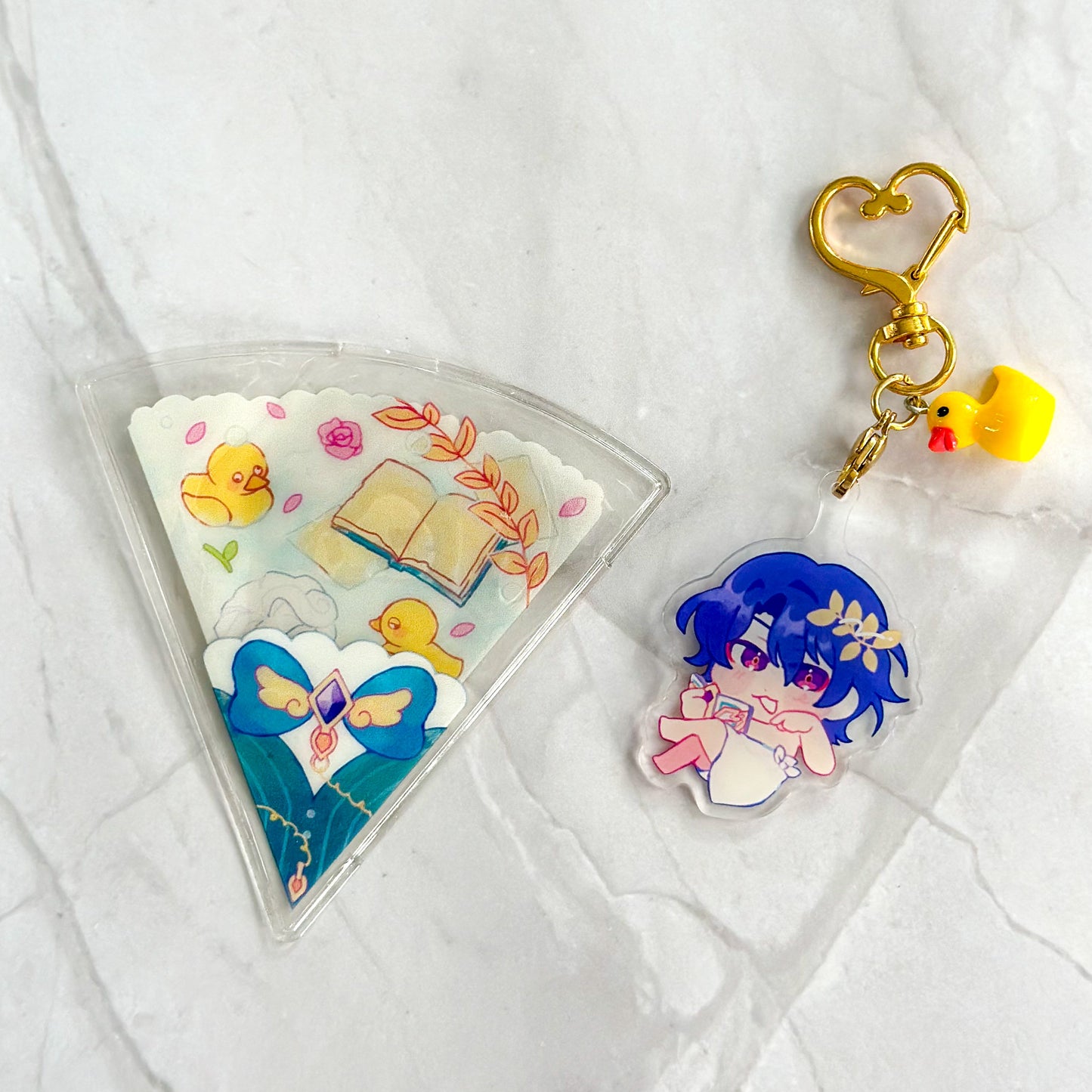 Dr. Ratio Bath Time Acrylic Crepe Keychain Charm