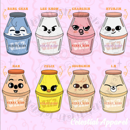 Stray Kids SKZOO Bottled Holographic Sticker Flakes