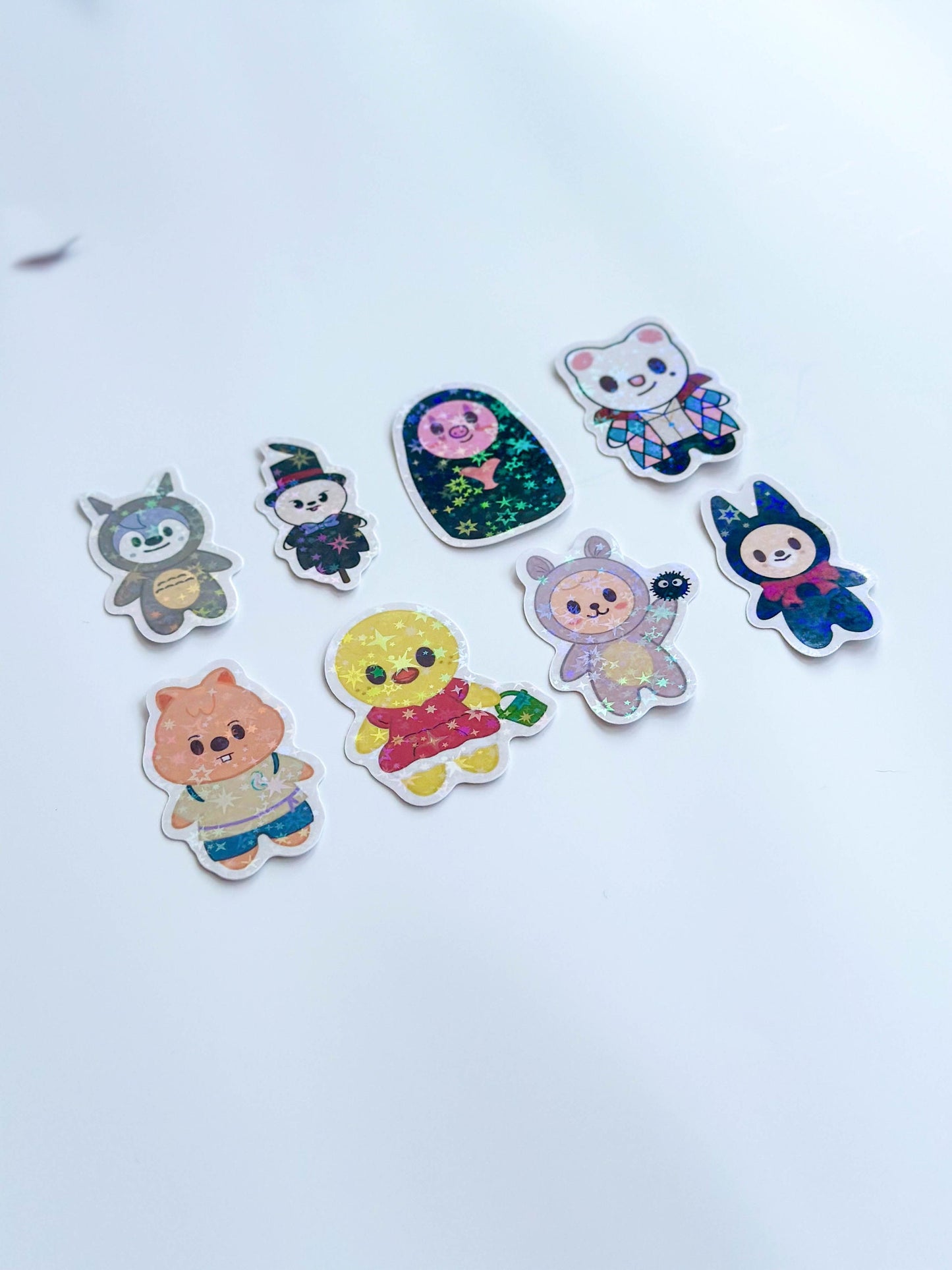 Stray Kids SKZOO x Studio Ghibli Costumes Holographic Sticker Flakes