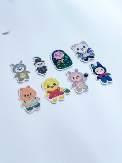 Stray Kids SKZOO x Studio Ghibli Costumes Holographic Sticker Flakes