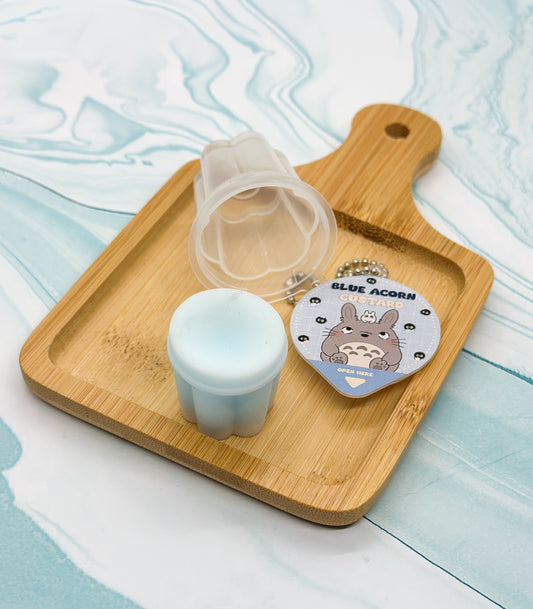 Totoro Custard Squishy Pudding Cup Keychain