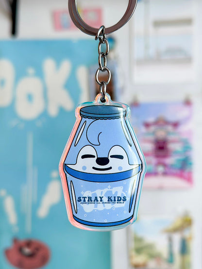 Stray Kids SKZOO Acrylic Bottle Keychains
