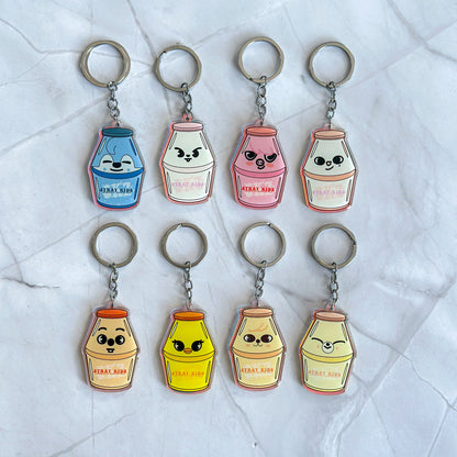 Stray Kids SKZOO Acrylic Bottle Keychains