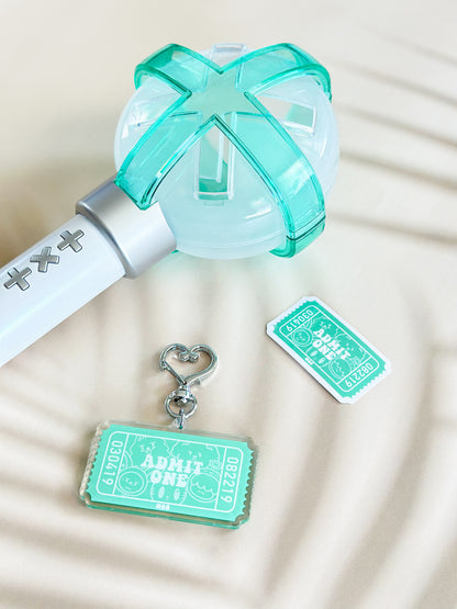 Tomorrow x Together Ppulbatu Admit One Ticket Acrylic Keychain