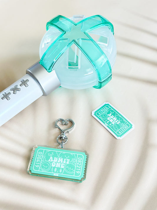 Tomorrow x Together Ppulbatu Admit One Ticket Acrylic Keychain