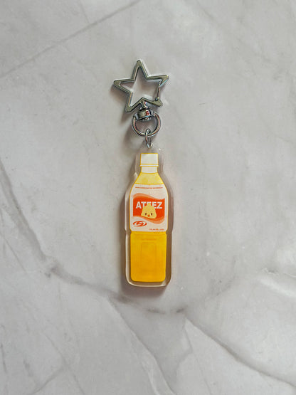 Ateez Aniteez Calpico Drink Double-Sided Acrylic Keychain | K-pop Merch