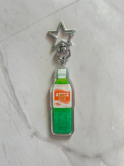 Ateez Aniteez Calpico Drink Double-Sided Acrylic Keychain | K-pop Merch