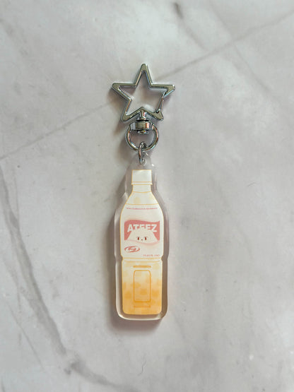 Ateez Aniteez Calpico Drink Double-Sided Acrylic Keychain | K-pop Merch