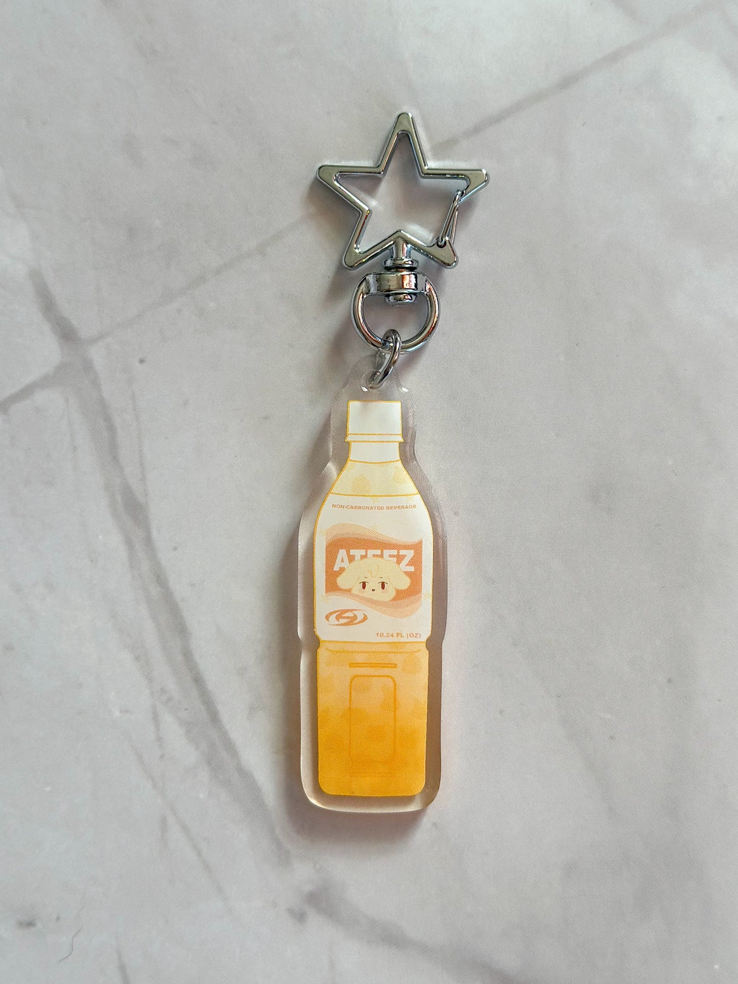 Ateez Aniteez Calpico Drink Double-Sided Acrylic Keychain | K-pop Merch