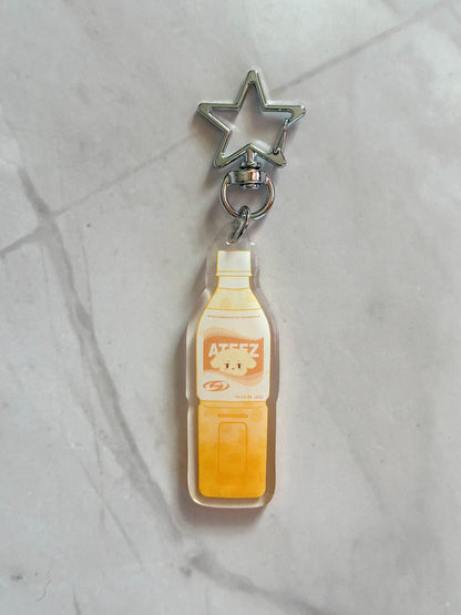 Ateez Aniteez Calpico Drink Double-Sided Acrylic Keychain | K-pop Merch