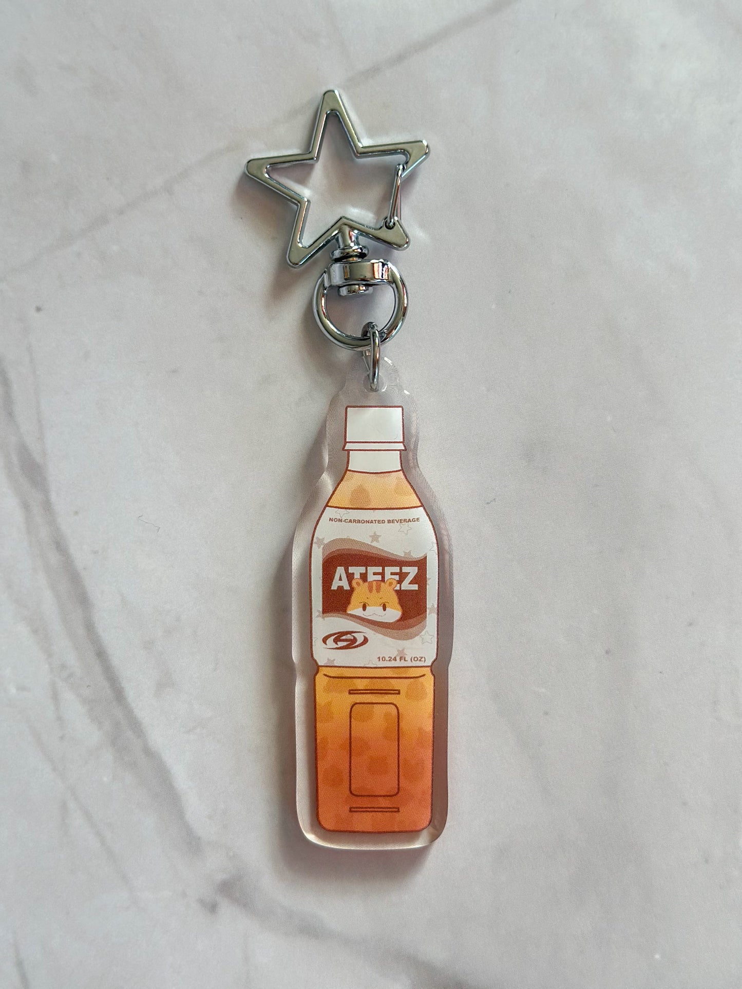 Ateez Aniteez Calpico Drink Double-Sided Acrylic Keychain | K-pop Merch