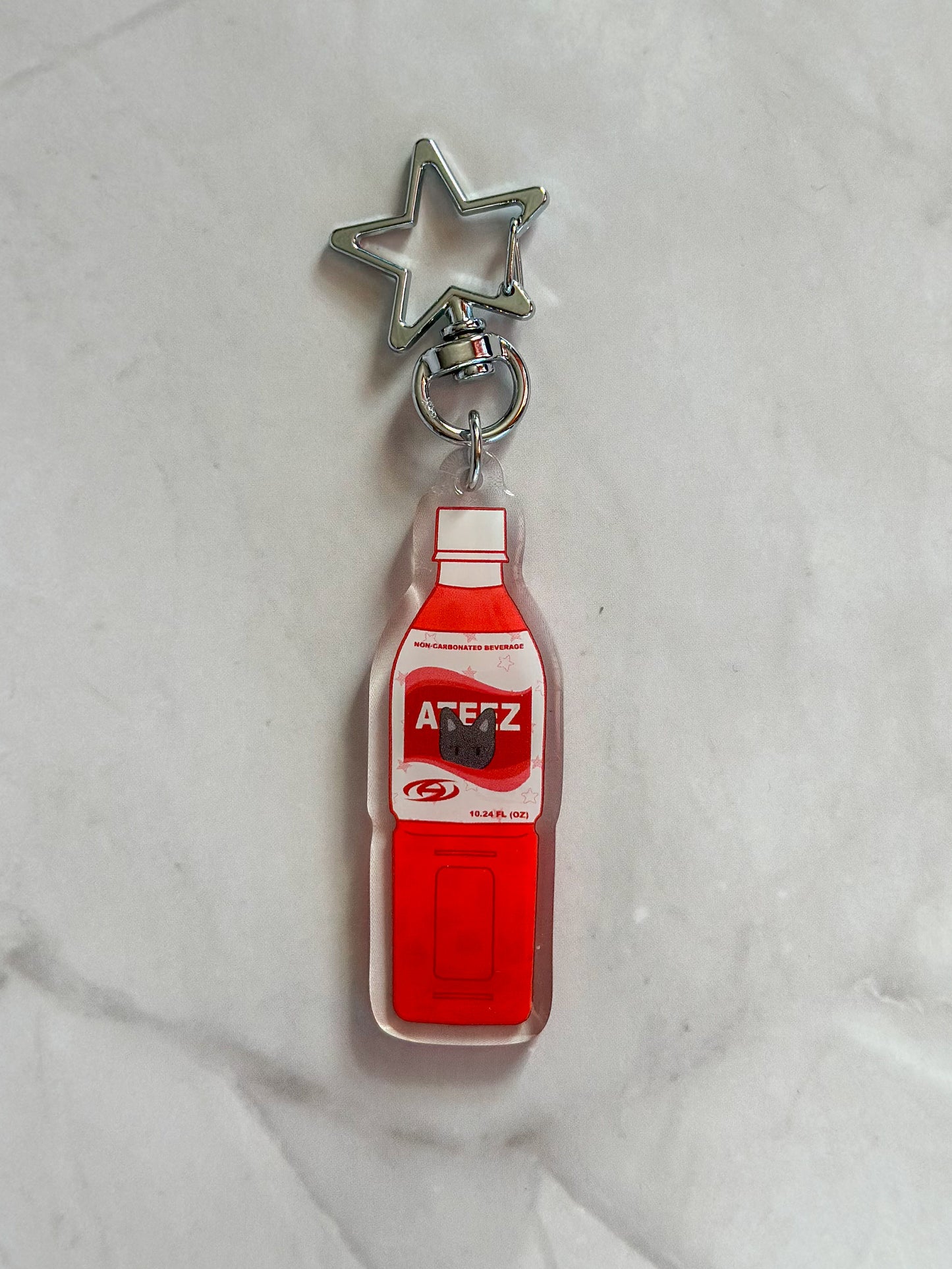 Ateez Aniteez Calpico Drink Double-Sided Acrylic Keychain | K-pop Merch