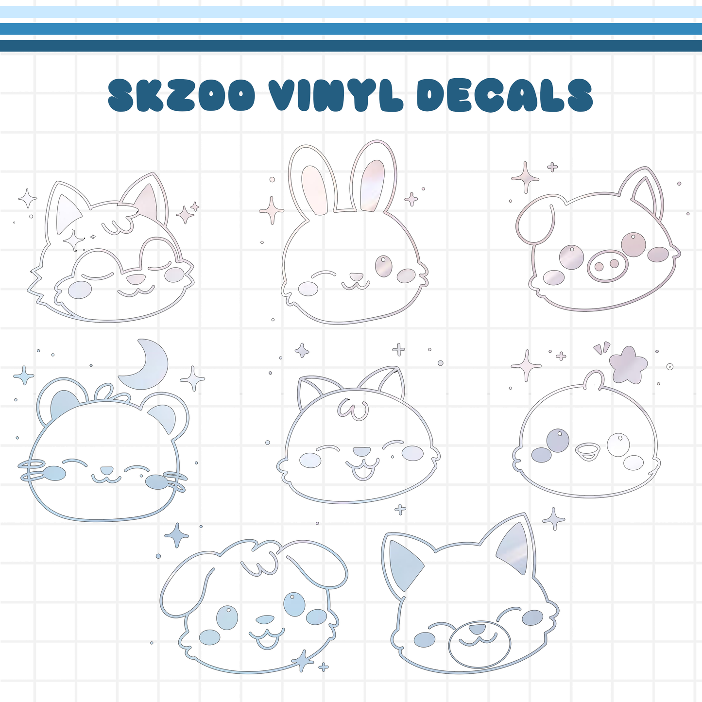 SKZOO Celestial Themed Vinyl Decal