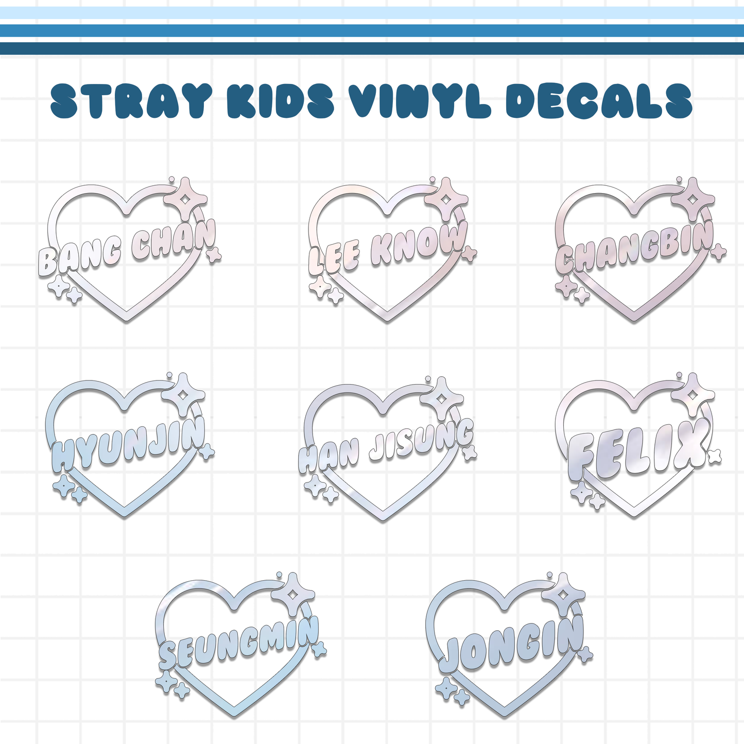 Stray Kids Heart Vinyl Decal