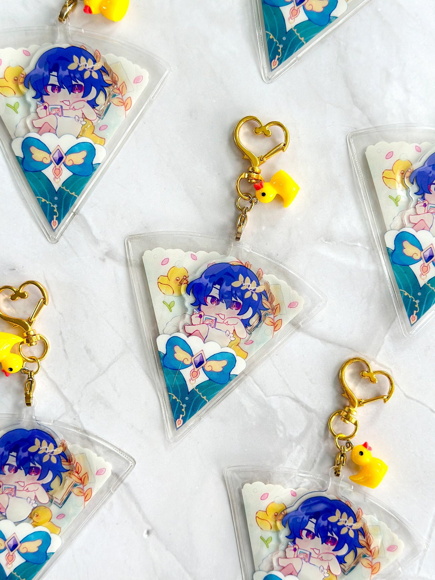 Dr. Ratio Bath Time Acrylic Crepe Keychain Charm