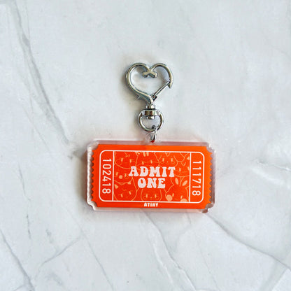 Ateez Aniteez Admit One Ticket Acrylic Keychain