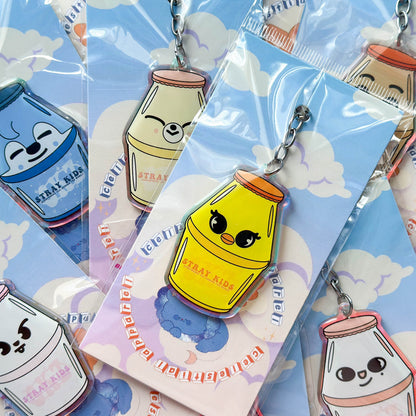 Stray Kids SKZOO Acrylic Bottle Keychains