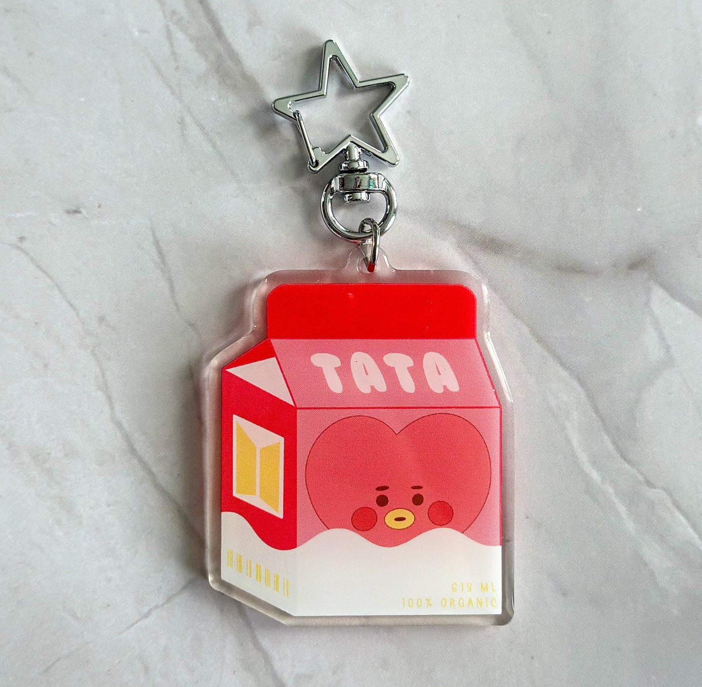 BTS BT21 Milk Carton Acrylic Keychains