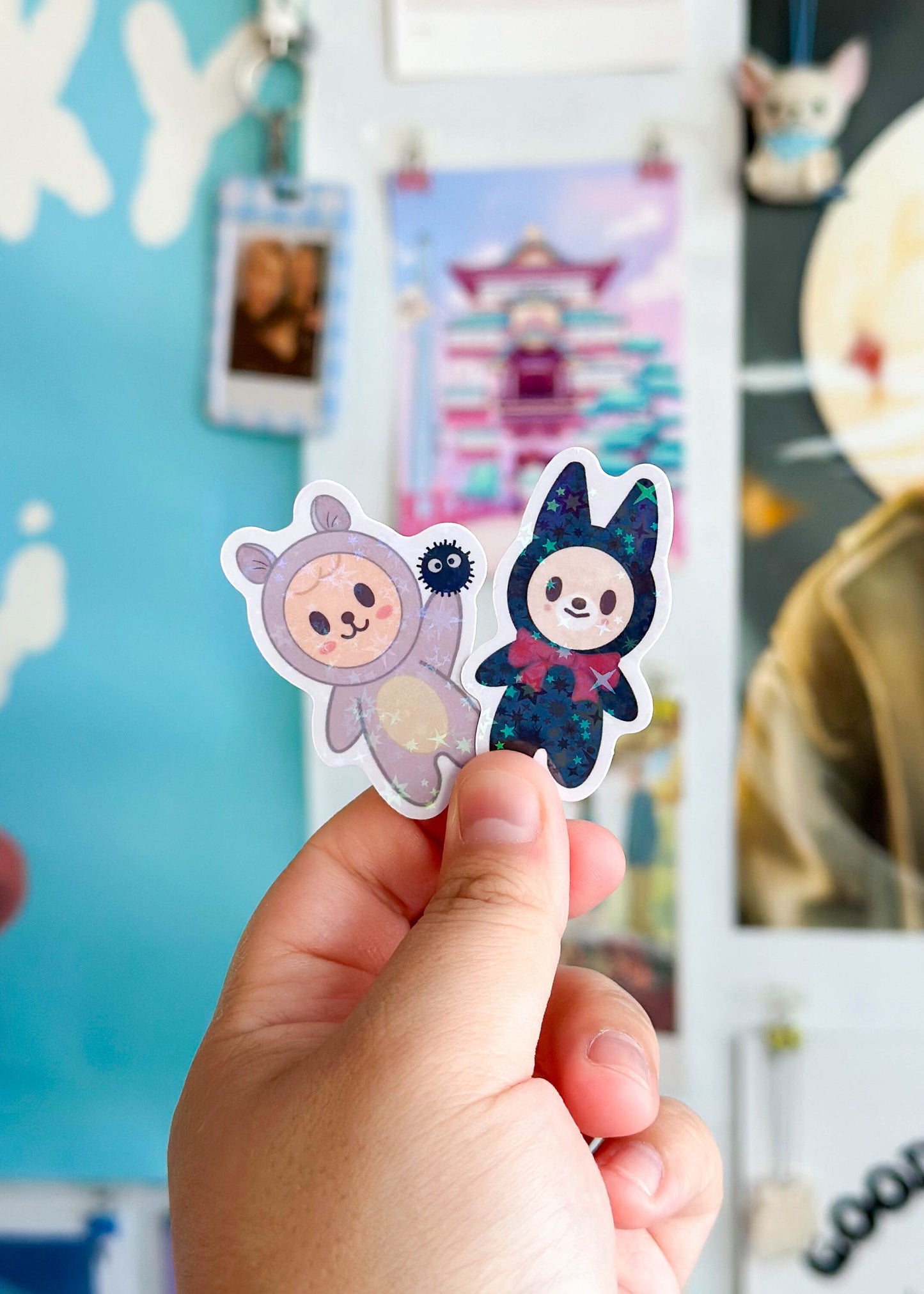 Stray Kids SKZOO x Studio Ghibli Costumes Holographic Sticker Flakes