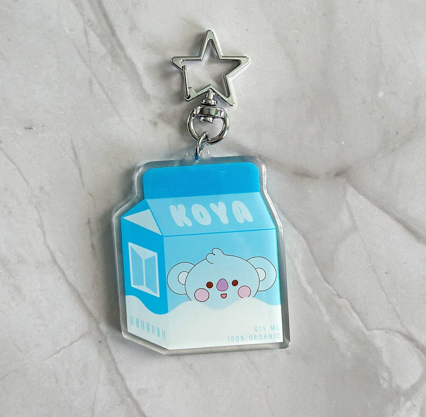 BTS BT21 Milk Carton Acrylic Keychains