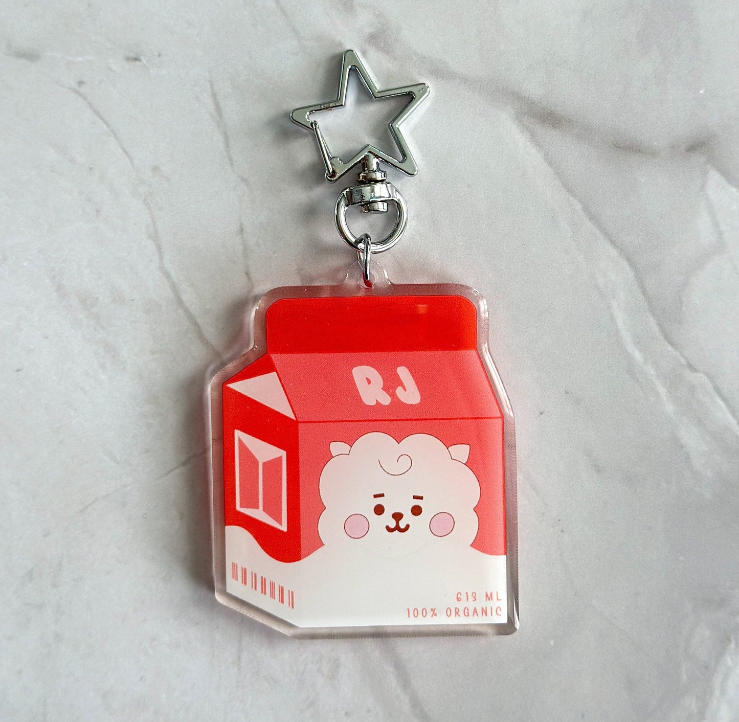 BTS BT21 Milk Carton Acrylic Keychains