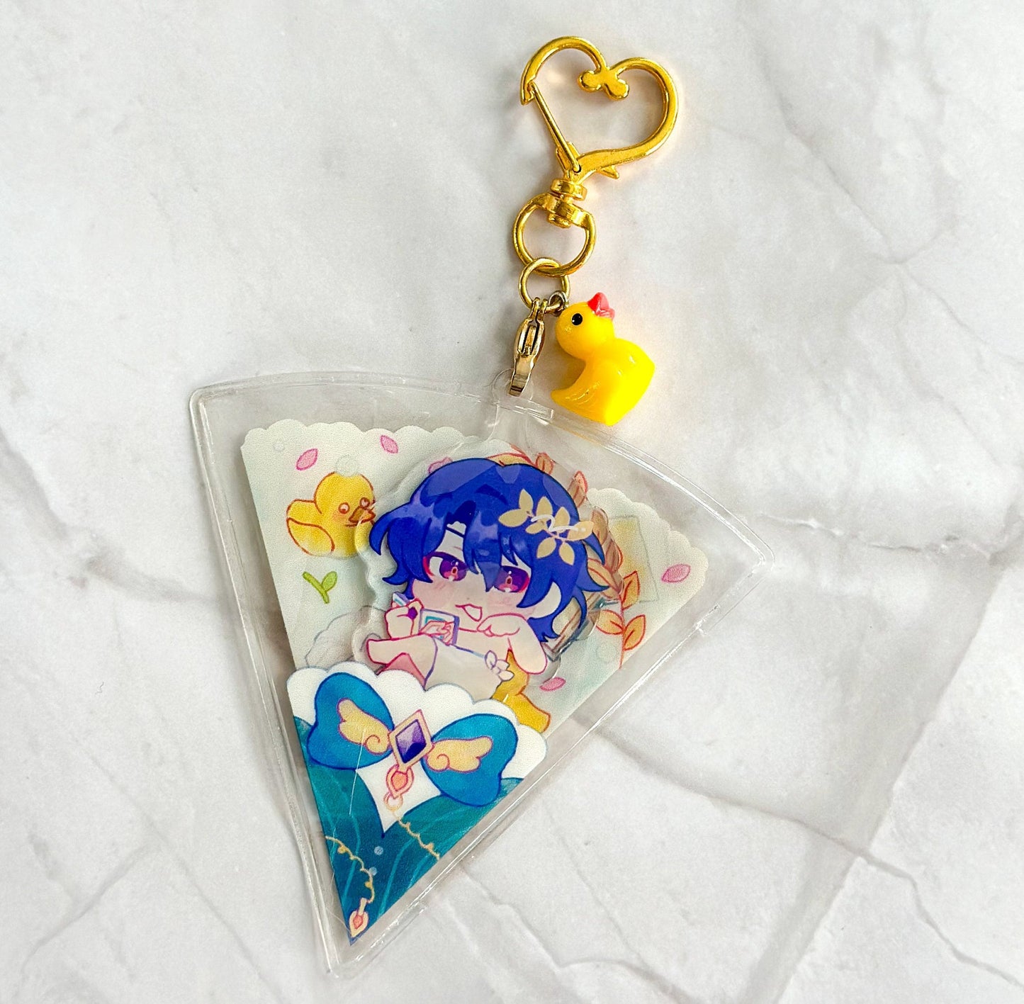 Dr. Ratio Bath Time Acrylic Crepe Keychain Charm