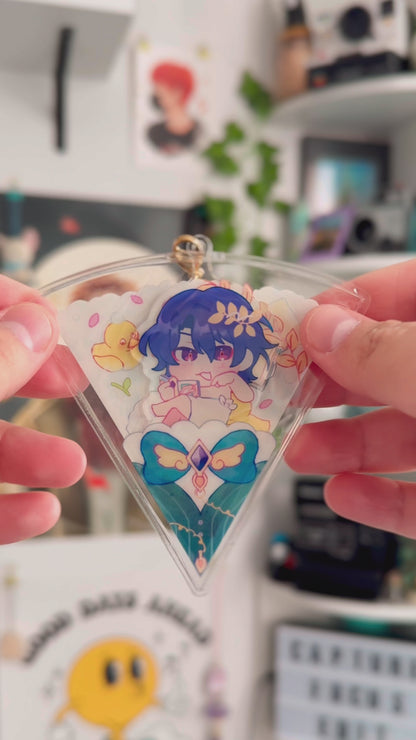 Dr. Ratio Bath Time Acrylic Crepe Keychain Charm