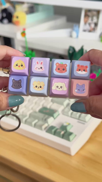 ANITEEZ Keycap Fidget Keychain